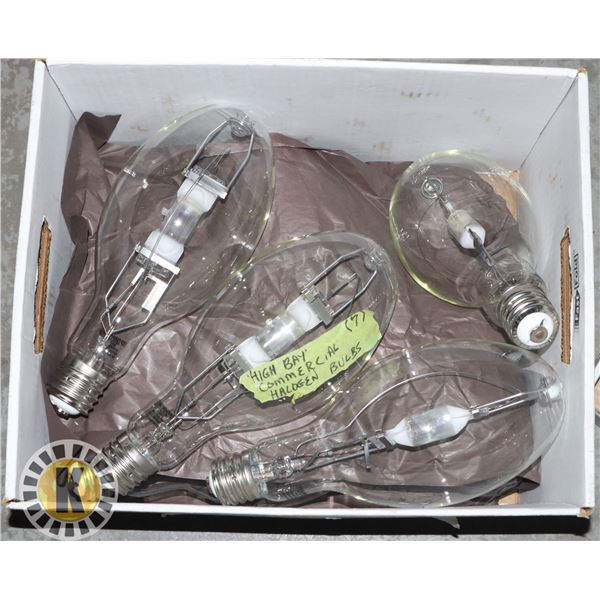 BOX OF NEW 400W INDUSTRIAL HALOGEN BULBS