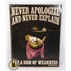 Image 1 : JOHN WAYNE METAL WALL ART APPROX 16" X 12.5"
