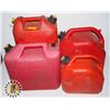 Image 1 : SEIZED ASSET: LOT OF 4 FUEL CONTAINERS