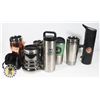 Image 1 : LOT OF ASSORTED HOT/COLD LIQUID CONTAINERS (ONE YETI)