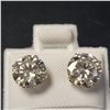 Image 1 : 14K YELLOW GOLD MOISSANITE(2.58CT) EARRINGS