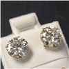 Image 2 : 14K YELLOW GOLD MOISSANITE(2.58CT) EARRINGS