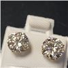 Image 3 : 14K YELLOW GOLD MOISSANITE(2.58CT) EARRINGS