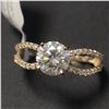 Image 3 : 10K YELLOW GOLD MOISSANITE(1.75CT)  RING