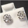 Image 2 : 10K WHITE GOLD MOISSANITE(2CT) EARRINGS
