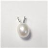 Image 1 : 14K WHITE GOLD FRESH WATER PEARL PENDANT