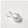 Image 2 : 14K WHITE GOLD FRESH WATER PEARL PENDANT