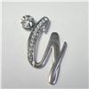 Image 2 : SILVER CUBIC ZIRCONIA PENDANT