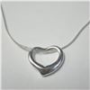 Image 1 : SILVER HEART 16"  NECKLACE