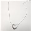 Image 2 : SILVER HEART 16"  NECKLACE