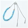 Image 2 : SILVER TURQUOISE(6.3CT) RHODIUM PLATED BRACELET