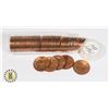 Image 1 : TUBE OF 1964 BU CANADIAN PENNIES