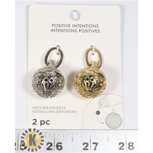 NEW 2PC DIFFUSER LOCKETS SET