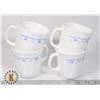 4 CORNINGWARE COFFEE CUPS