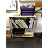 Image 2 : Group of office furniture including a wooden table, an office chair, and a small office shelf, a gro