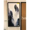 Image 2 : Group of 5 framed artworks, assorted sizes with a metal aisle