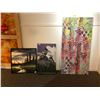 Image 1 : group of six canvases - including four framed canvases - assorted sizes