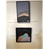 Image 3 : group of six canvases - including four framed canvases - assorted sizes