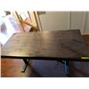 Image 2 : Wooden adjustable dining table - 6 feet wide x 3 feet x 3 feet high