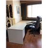 Image 1 : 3 pieces work desk with an office chair - approx. 88.5" x 66.5" x 30"