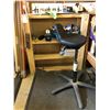 Image 2 : Wooden work table (approx. 8ft x 4ft) w/ small wooden shelf & small adjustable chair