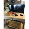 Image 2 : Custom made wooden heavy duty work table w/ carpet top (approx. 8 ft  long x 4 ft wide)