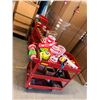 Image 1 : Group of 3 red rolling carts
