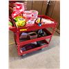 Image 2 : Group of 3 red rolling carts