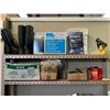 Image 2 : 5 tier industrial shelf (approx. 5ft 10in height x 5ft 1in wide) contents included - clamps / drills