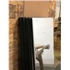 Image 2 : Group of 7 Beveled mirrors w/ wooden frame in back (approx. 56in x 21in) & (approx. 37.5in x 27.5in)