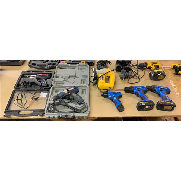 Large lot of misc. tools - includes Mastercraft drill / DeWalt VS jigsaw - model GH313 / Ryobi drill