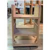 Image 3 : Group of 2 wooden 3 tier custom made carts