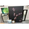 Image 2 : Large group of artwork - canvases / framed canvases / mirrors - assorted sizes