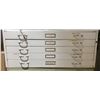 Image 2 : Group of 2 metal flat filing cabinet - 1 metal & 1 wooden