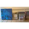 Image 1 : Large lot of assorted artwork & framed mirrors - Canvases / framed canvas / framed prints / empty fr