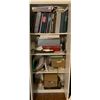 Image 2 : Small white cabinet w/ contents