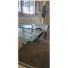 Image 2 : Large framed mirror w/glass shelf -  approx. 78" x 30"