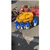 Image 1 : 2 FIRE EXTINGUISHERS, MOP BUCKET WITH WRINGER AND 4 JUGS OF COMMERCIAL CLEANER