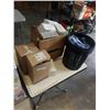 Image 1 : BUCKET AND 3 BOXES OF SAFETY GOGGLES AND GLASSES