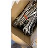 Image 8 : BOX AND 2 BINS OF SOCKETS AND WRENCHES