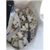 Image 2 : LOT OF PLUMBING PIPE CONNECTORS AND TRAY OF HARDWARE