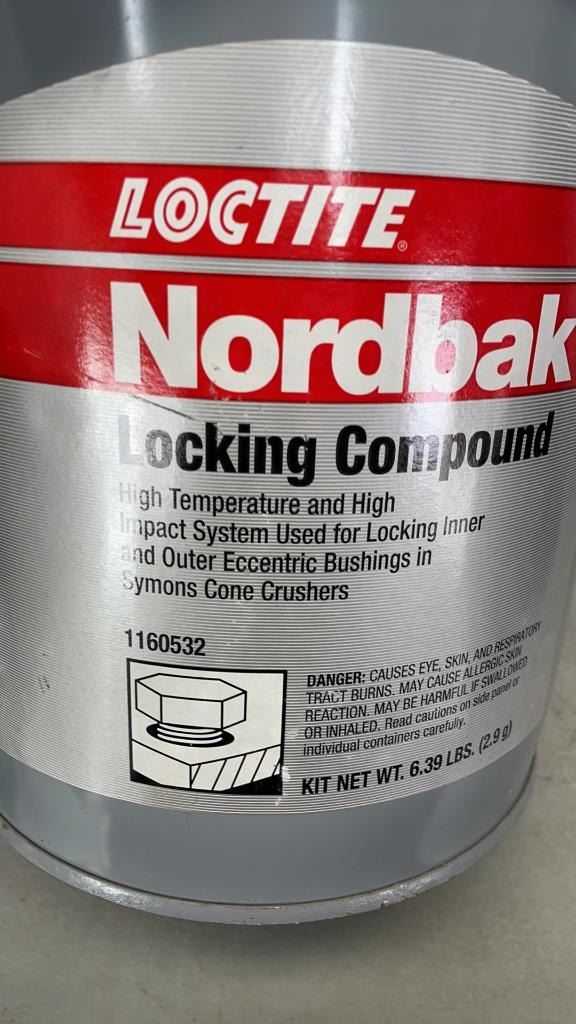 3 PAILS LOCTITE NORDBAK LOCKING COMPOUND