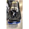 Image 3 : 3 STORAGE TOTES AND 5 TIER PLASTIC SHELVING UNIT