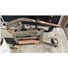 Image 2 : LARGE BLOCK SPLITTER WITH HYDRAULIC PUMP, WELDING HELMETS AND MORE