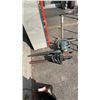 Image 1 : BLACK AND DECKER ELECTRIC BLOWER,  CRAFTSMAN HEDGE TRIMMER, SLEDGE HAMMER AND ANCHOR