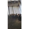 Image 2 : PALLET OF INDUSTRIAL METAL UNASSEMBLED UPRIGHTS AND 10 CROSS BEAMS - NO HARDWARE, NO SHELVES