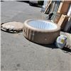 Image 1 : BESTWAY SALUSPA PALM SPRINGS INFLATABLE HOT TUB WITH PUMP AND COVER TESTED AND WORKING MENDED SLIT I