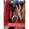 Image 4 : RED TOOLBOX WITH SOCKETS, TOOLS, WRENCHES