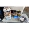 Image 1 : 2 BOXES OF ELECTRICAL AND EXTENSION CORDS