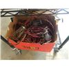 Image 3 : LOT OF STRING LIGHTS AND 3 CAST IRON STANDS